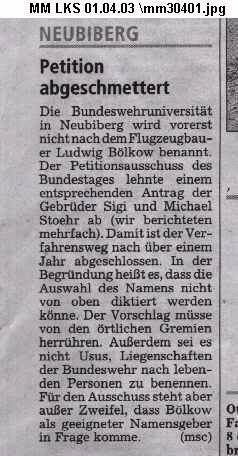 Ludwig-Bölkow-Uni Münchner Merkur LKS vom 01.04.2003 mm30401a.jpg